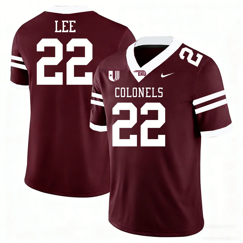 Eastern Kentucky Colonels #22 Frank Lee College Football Jerseys,Uniforms Stitched-Maroon Eastern Kentucky Colonels #22 Frank Lee College Football Jerseys,Uniforms Stitched-Maroon